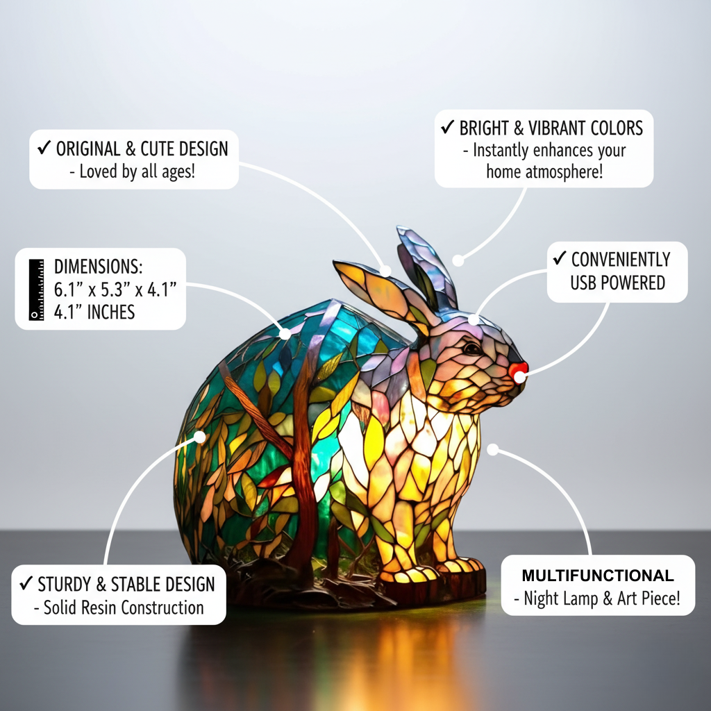 Noppie | Vibrant Bunny Night Light