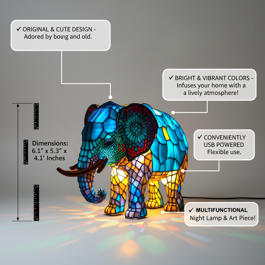 Noa | Enchanting Elephant Night Light