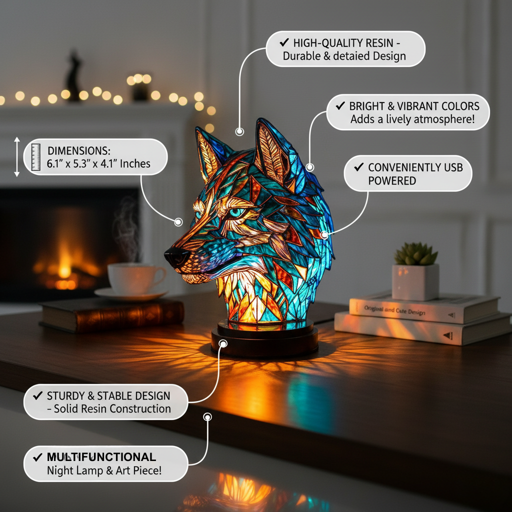 Bo | Enchanting Wolf-Shaped Lamp