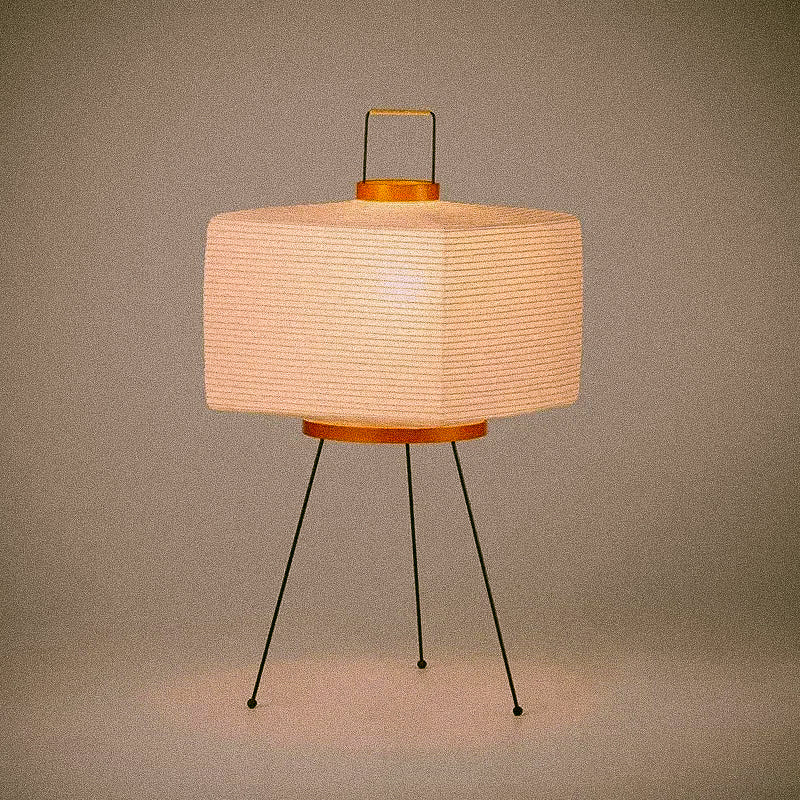 Yoko - Cubed Tripod Akari Floor Lamp